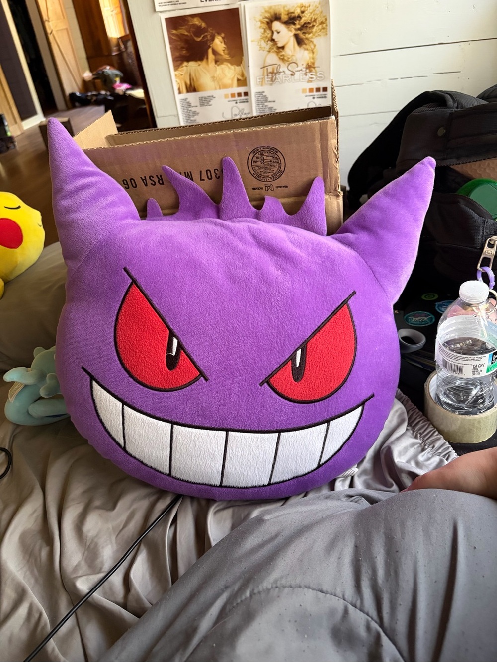Gengar Plush Pillow - Purple Kids Accessory